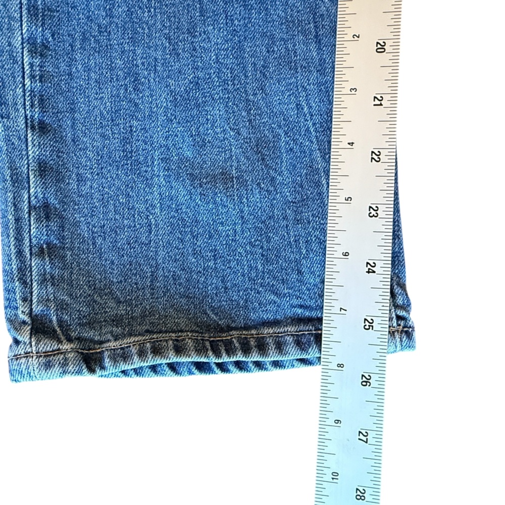 PAIGE Noella Straight Asymmetrical Covered Button Fly Graceland Jeans Women’s 28 - Picture 14 of 15